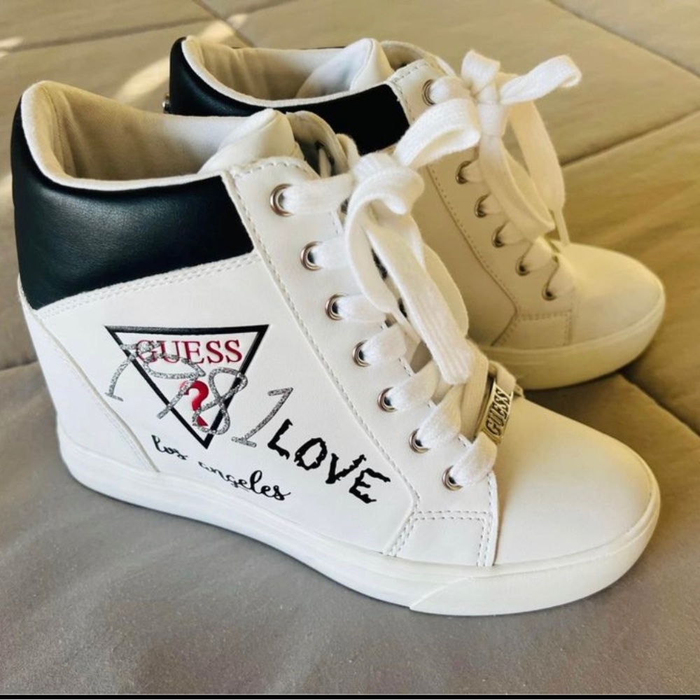 GUESS Women's Shoes Wedge Sneakers